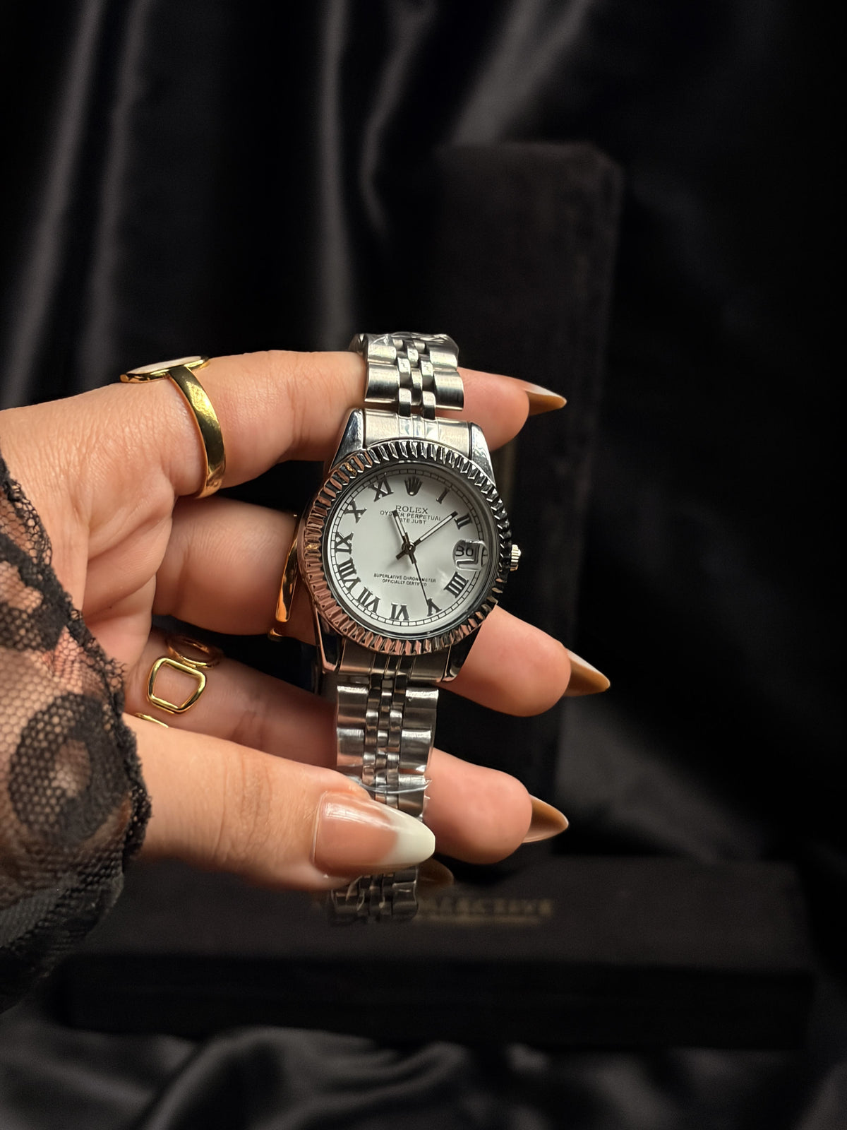 Rolex Mini Silver Watch