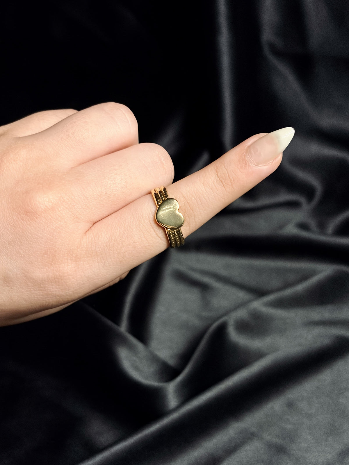 Heart Texture Ring